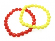 Beaded Bracelet - Yellow/Red