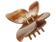 Natural Butterfly Hair Claw Clip - Mid Brown