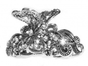 Floral Filigree Claw Clamp Clip