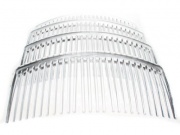 4 Pack Clear Side Hair Combs
