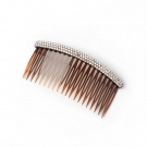 Tort Brown Crystal Topped Side Hair Comb