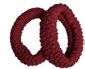 Large Burgundy Knit Endless Snag Free Hair Bobbles