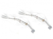 White Flower Hair Claw Clip Extensions