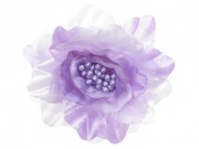 Lilac Organza Flower Hair Clip/Corsage
