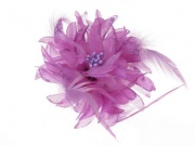 Small Purple Glitter Flower Hair Clip
