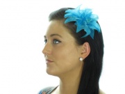 Blue Layered Flower Hair Clip