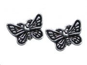 Oxidised Butterfly Stud Earrings