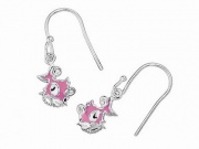 Pink Punky Fish Drop Earrings
