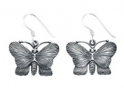 Textured Butterfly Earrings