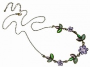 Amethyst Crystal Flower Necklace