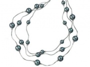 Pearl Bead Multi-Chain Necklace