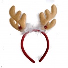 Christmas Bell Brown Reindeer Antlers Headband
