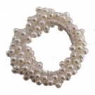 Ivory Pearl Style Bead Scrunchie Hair Bobble